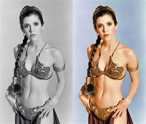 Carrie Fisher - Princess Leia Promo Shot - Colorized : r/pics