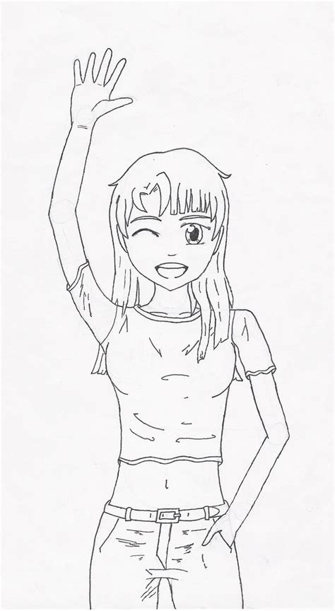 Waving Girl by Hizashi91 on DeviantArt