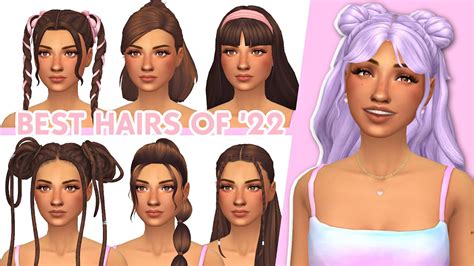 BEST HAIRS OF 2022 | Sims 4 Custom Content Showcase (Maxis Match) - YouTube