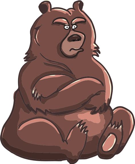 grumpy bear - Openclipart