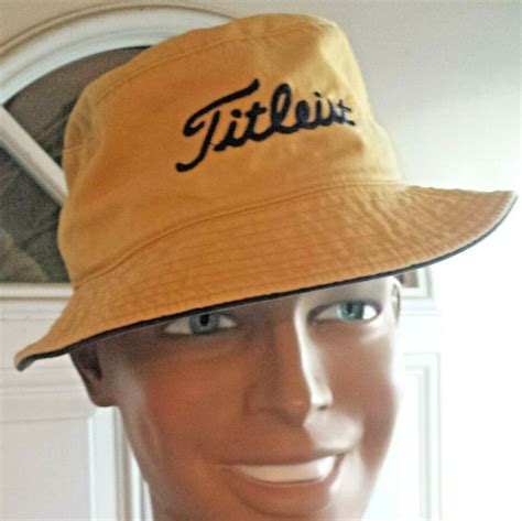 TITLEIST Golf BUCKET HAT Floppy Sun Headwear ~Embroidered Logo - Size L ...