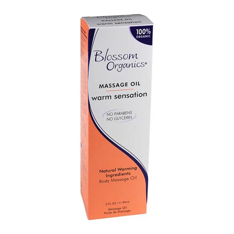 Blossom Organics Warming Massage Oil 3oz - SutraVibes