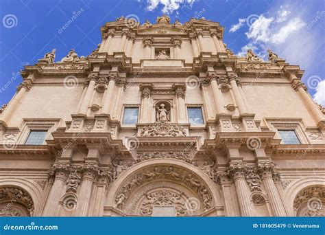 Facade of the Historic San Patricio Church in Lorca Stock Image - Image ...