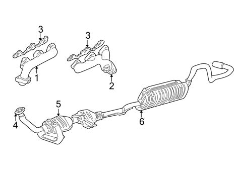 2000 Ford Ranger Catalytic Converter. 6 CYLINDER, 3.0 LITER ...