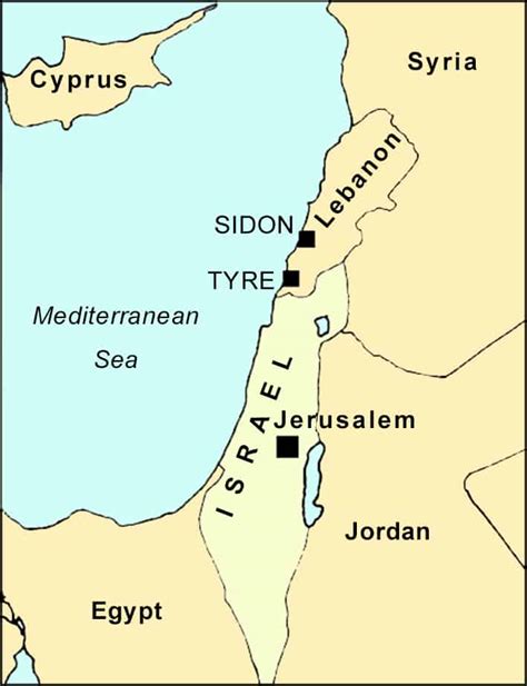 31-TYRE and SIDON MAP - The Herald of Hope