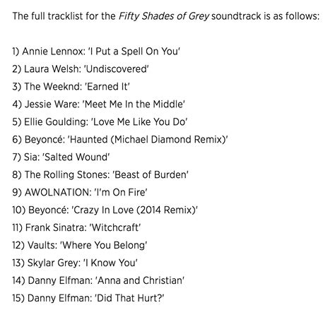 Image - Fifty Shades of Grey Soundtrack.jpg | Fifty Shades Of Grey Wiki ...