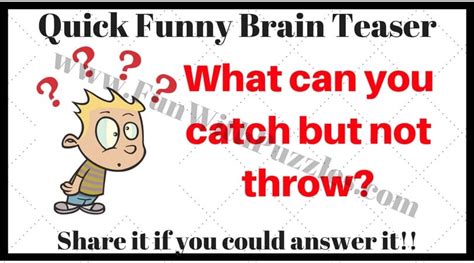 Funny Brain Teasers Questions and Answers - Fun With Puzzles