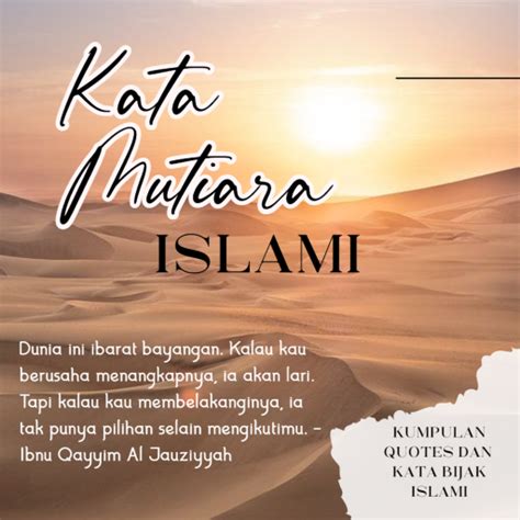 Kata Kata Bijak Tentang Kehidupan Islami