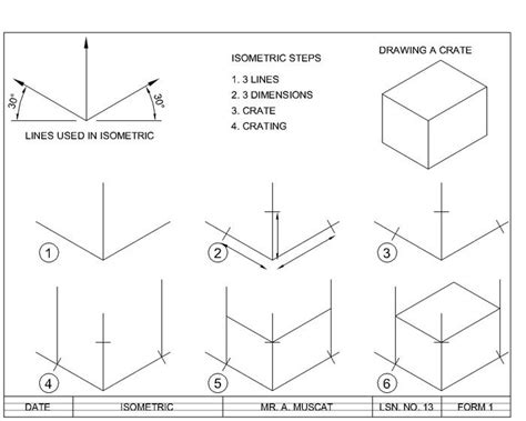 Isometric drawing | Aud | Geometric drawing, Isometric drawing ...