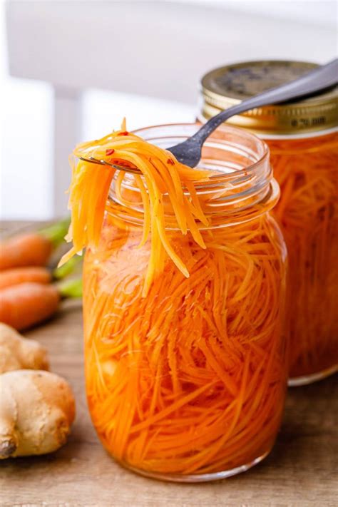 Easy Pickled Carrots Recipe for Asian Food, Salads & Tacos - Nurtured ...