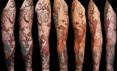 Enchanted Forest Full Sleeve 2 by BeautifulDragon322 on DeviantArt