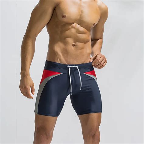 2018 new men's swimwear sexy low waist male beach shorts swimming ...