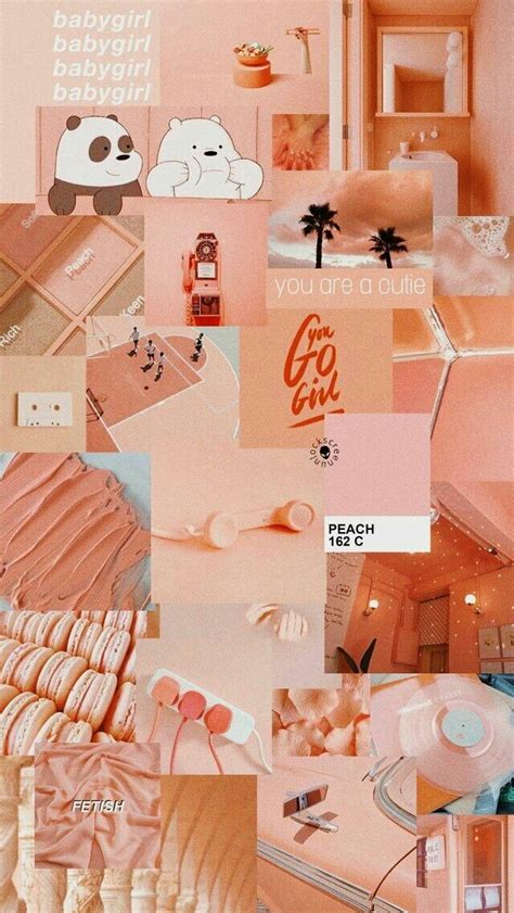 Image - Aesthetic Peach Background - 640x1136 Wallpaper - teahub.io