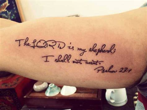 Share 72+ the lord is my shepherd tattoo best - in.coedo.com.vn