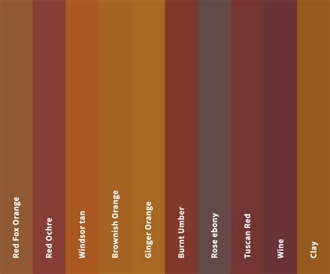 100+ Shades of Dark Orange Color (Names, HEX, RGB, & CMYK Codes ...