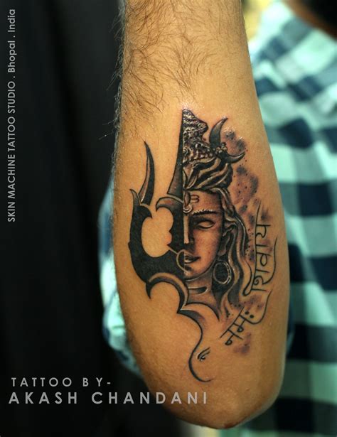 "Om Namah Shivay" Tattoo by Akash Chandani at Skin Machine Tattoo ...