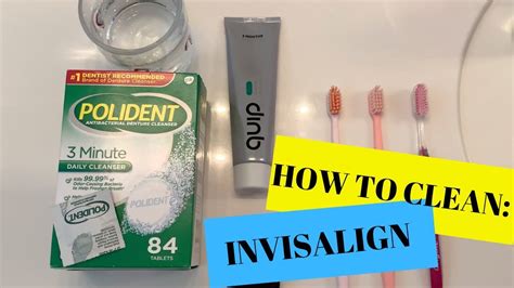 INVISALIGN CLEANING ROUTINE - YouTube