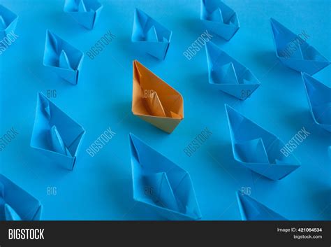 Origami Blue Orange On Image & Photo (Free Trial) | Bigstock