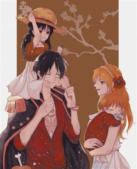 Lunami, Luffy x Nami Luna family by Sadomaru | Anime one piece, Đang ...