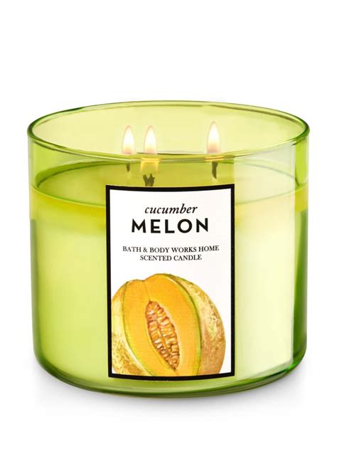 Cucumber Melon 3-Wick Candle | Bath and Body Works Semi-Annual Sale ...