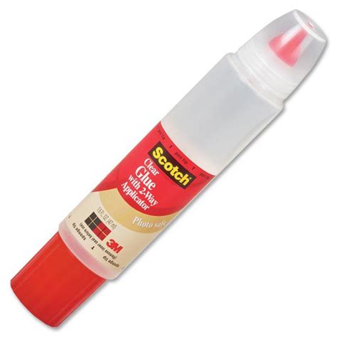 Scotch 2-Way Applicator Clear Glue Stick | OfficeSupply.com