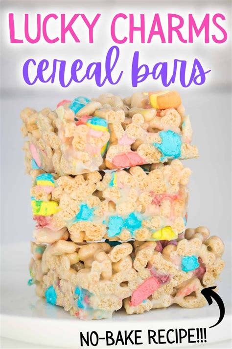 Lucky Charms Bars (Easy No-Bake Cereal & Marshmallow Treats) | Recipe ...