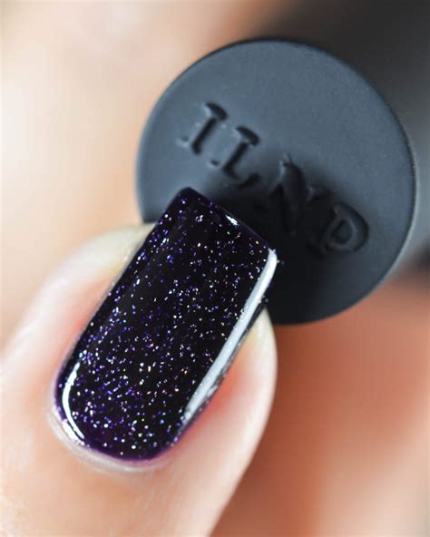 Annabelle - Striking Blackened Eggplant Purple Holographic Nail Polish ...