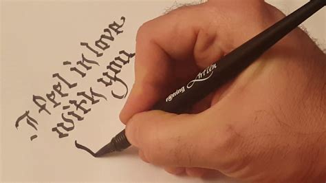 Practice Old German Calligraphy - YouTube