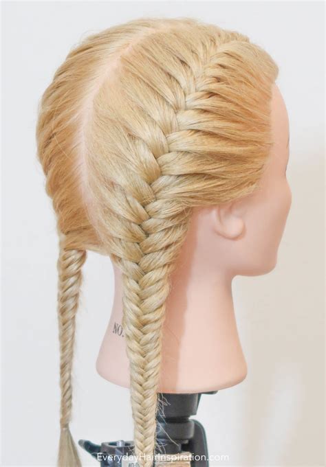 Double French Fishtail Braid - Everyday Hair inspiration