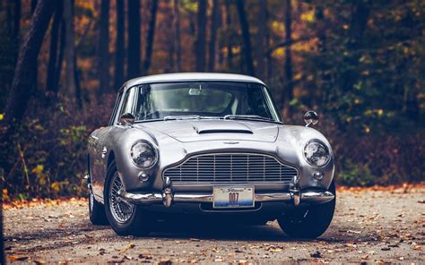 car, Aston Martin, Aston Martin DB5, Fall, Road, Forest, 007, James ...