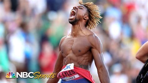 Noah Lyles runs the fastest 200m IN AMERICAN HISTORY to repeat as world ...