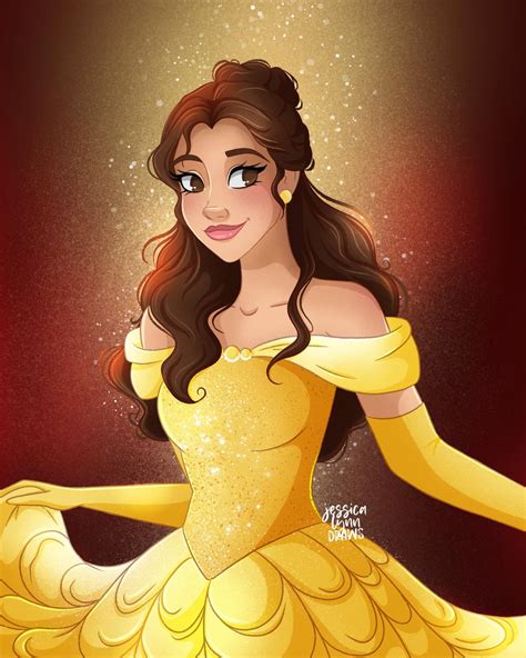 Belle Beauty & the Beast Fan Art Illustration : r/disney