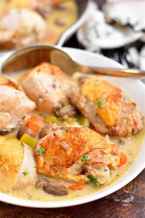 Chicken fricassee is a classic dish that combines the best that French ...