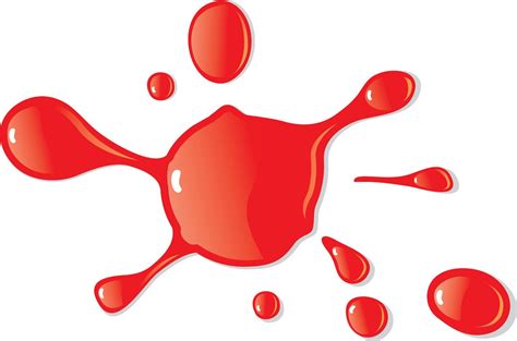 Red Paint Splash Clipart