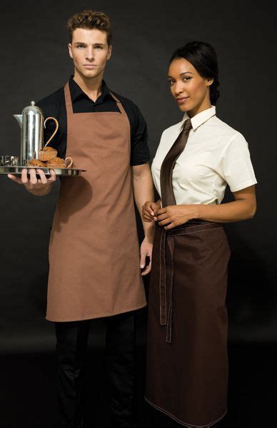 Brown bib / #uniformes #hostelería #restaurante #cafetería #apron # ...