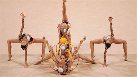 The moves of rhythmic gymnastics