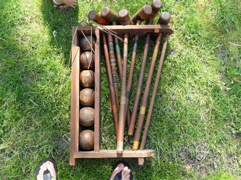 reclaimed crafts: croquet mallet heads repurposed as candlesticks