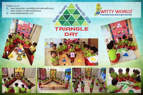 On the top of the World...: Triangle Day (Nursery, Witty World Bhilwara ...