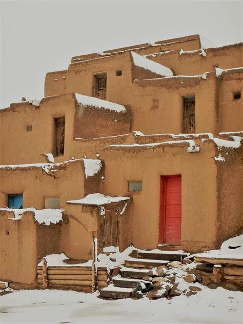 Taos Pueblo Winter Photograph by Jim Romo - Fine Art America