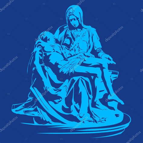 La pieta ,pieta michelangelo , Stock Vector Image by ©Milesthone #94558636