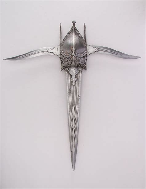 Dagger (Katar) with Two Side Blades (Bichuwa) | Indian | The ...