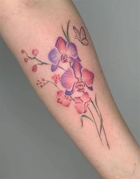 80+ Orchid Tattoos: Meanings, Tattoo Designs & Ideas | Orchid tattoo ...