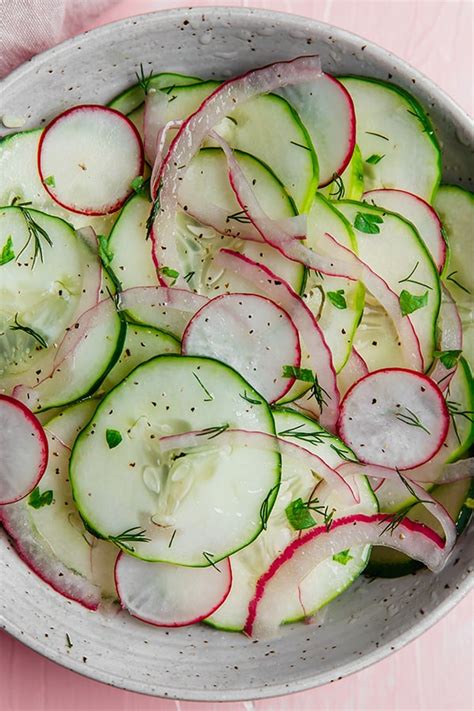 Easy Vinegar Cucumber Salad (Dairy free, Paleo, Whole30) - Unbound Wellness