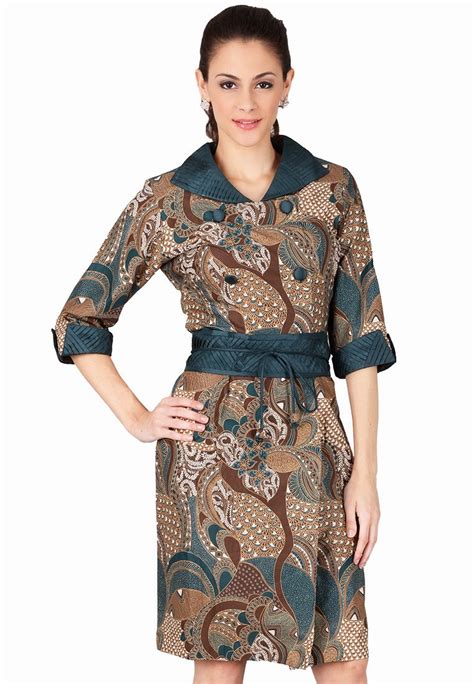 Model Baju Batik Kerja Wanita Modern - Homecare24