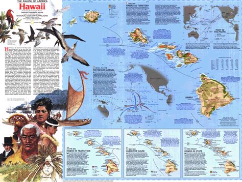 Hawaii 1983 Wall Map Part B by National Geographic - MapSales