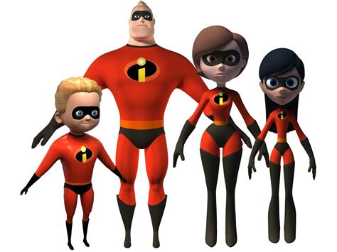 Mr Incredible family 3D model | CGTrader