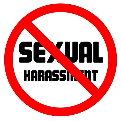 Stop sexual harassments forbidden sign negative space vector ...