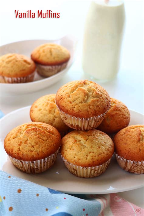 Vanilla Muffins Recipe - Sharmis Passions