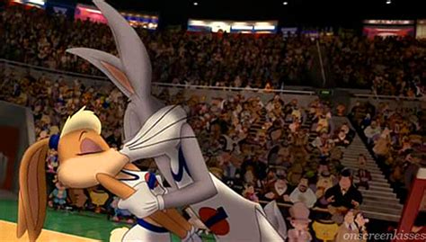 I love this other part from the movie "Space Jam" where Bugs had kissed ...