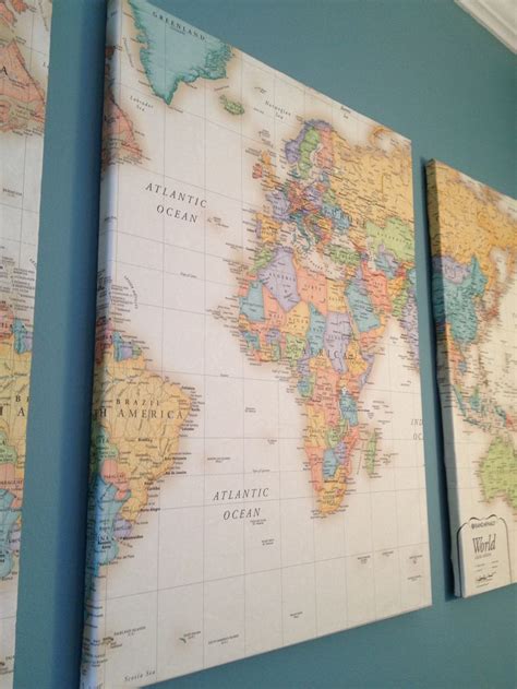 map canvases | Diy wall art, Crafts, Art diy